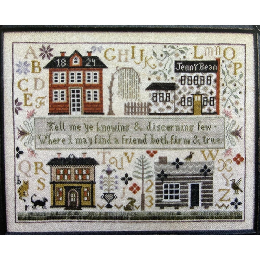 Jenny Bean Friendship Sampler Counted Cross Stitch Chart - Shakespeare's Peddler